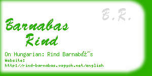 barnabas rind business card